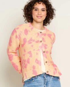 Bianca Crew Cardigan -Toad&Co Sales Store T1001303 Taffy Tie Dye 3