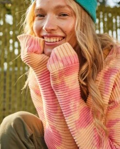 Bianca Crew Cardigan -Toad&Co Sales Store T1001303 Taffy Tie Dye 4