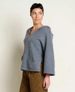 Heartfelt Poncho -Toad&Co Sales Store T1001308 Charcoal Heather 3