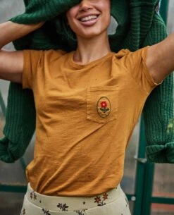 Women's Primo Crew Embroidered -Toad&Co Sales Store T1001915 Pocket Cross Stitch 4