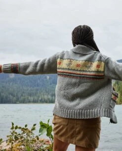 Nitsa Zip Cardigan -Toad&Co Sales Store T1071201 Heather Grey 6