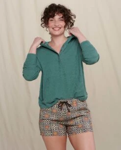 Foothill Long Sleeve Hoodie -Toad&Co Sales Store T1082202 SILVER PINE 3