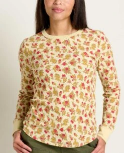Foothill Long Sleeve Crew -Toad&Co Sales Store T1241009 Barley Floral Print 4