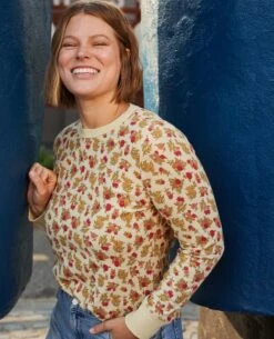 Foothill Long Sleeve Crew -Toad&Co Sales Store T1241009 Barley Floral Print 7