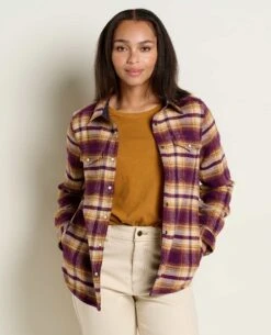 Folk Yeah Shirt Jacket -Toad&Co Sales Store T1241013 Blackberry 3