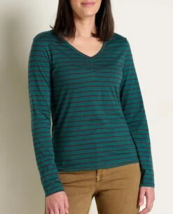 Rose Long Sleeve Tee 7 Rose Long Sleeve Tee -Toad&Co Sales Store T1241034 Port Bold Stripe 3