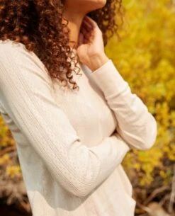 Foothill Pointelle Long Sleeve Crew