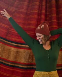 Ponderosa Long Sleeve Bodysuit -Toad&Co Sales Store T1241304 Pasture 4