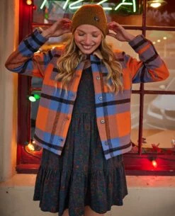 Women's Burntside Trucker Jacket -Toad&Co Sales Store T1541005 Mandarin 9