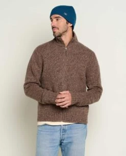Men's Wilde Zip Sweater -Toad&Co Sales Store T2232201 Brown Sugar 3