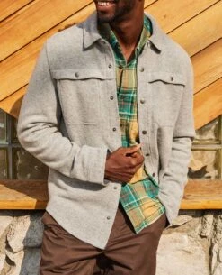 Kennicott Shirt Jacket -Toad&Co Sales Store T2621706 Heather Grey 5